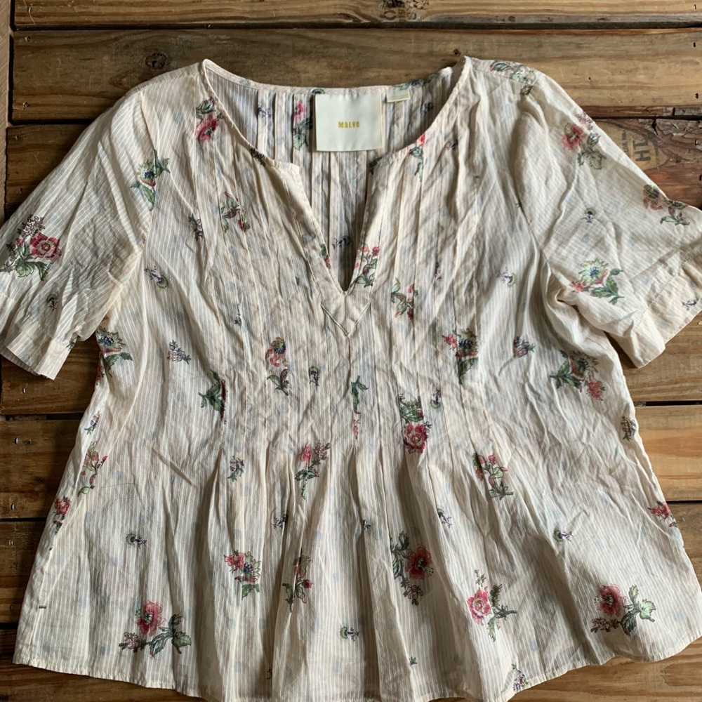 Maeve Anthropologie Orchid Island Blouse 10